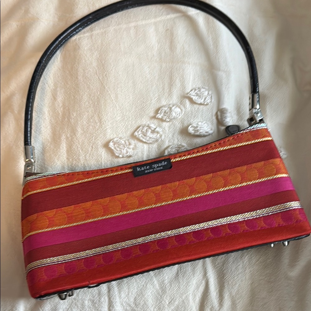 Kate Spade Vibrant Red and Pink Shoulder Bag